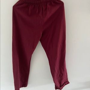 Cozy Burgundy Joggers, Size M, A+ Wear